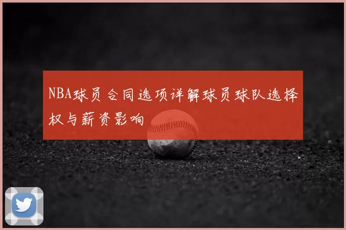NBA球员合同选项详解球员球队选择权与薪资影响